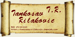 Tankosav Rilaković vizit kartica